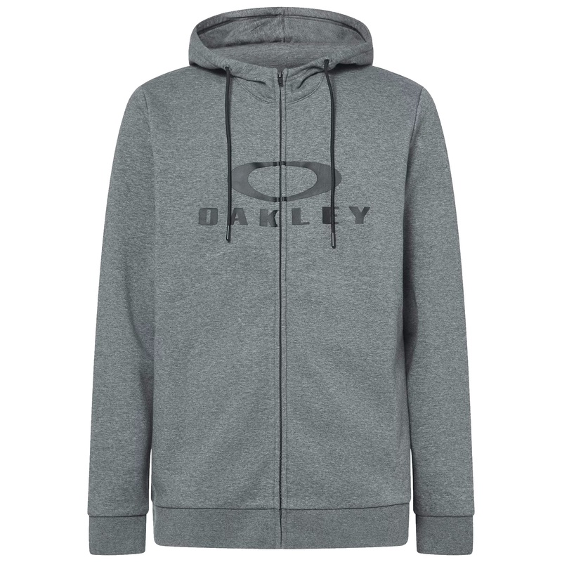 Oakley Mens Bark Full-Zip Hoodie 2.0 FOA402598 Athletic Grey S