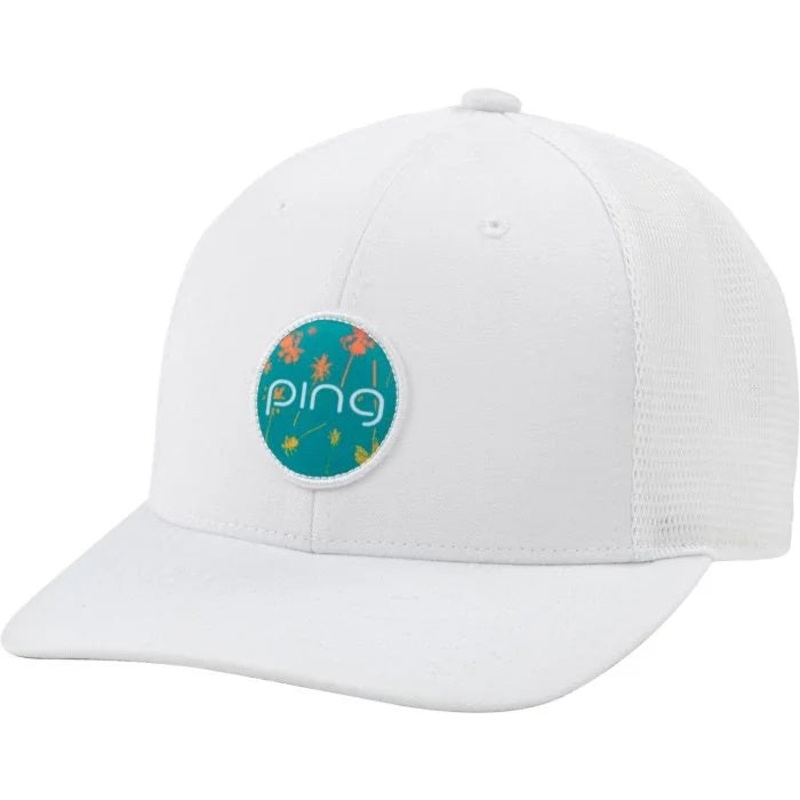 Ping Ladies Fourball Snapback Hat (On-Sale) White