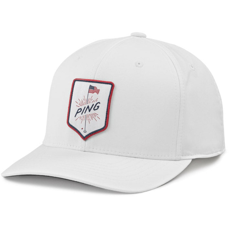 Ping Old Glory Snapback Hat White