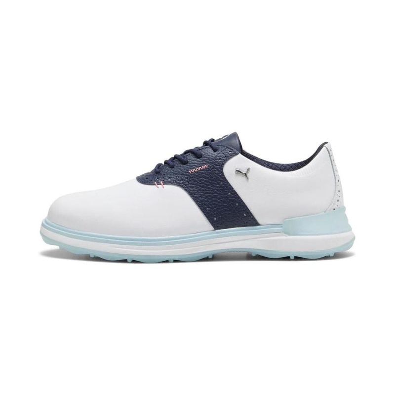Puma Men’s AVANT Spikeless Golf Shoes – Puma White/Deep Navy Puma White/Deep Navy 9