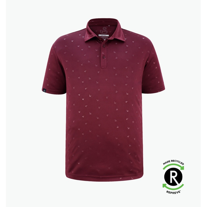 Swannies Golf Mens Byrd Polo Maroon XL