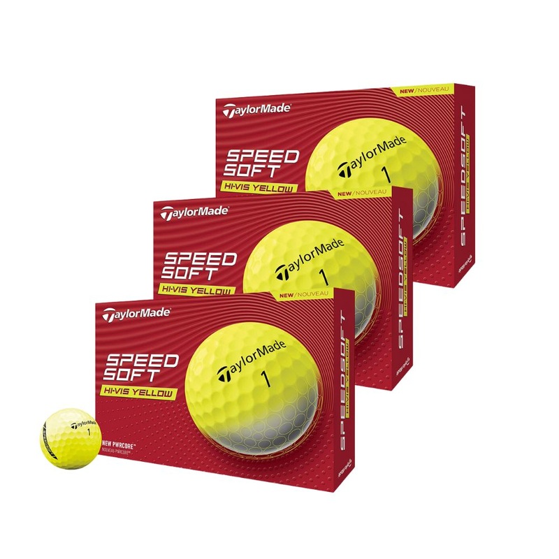 TaylorMade 2024 SpeedSoft Yellow Golf Balls (3 Dozen) Color