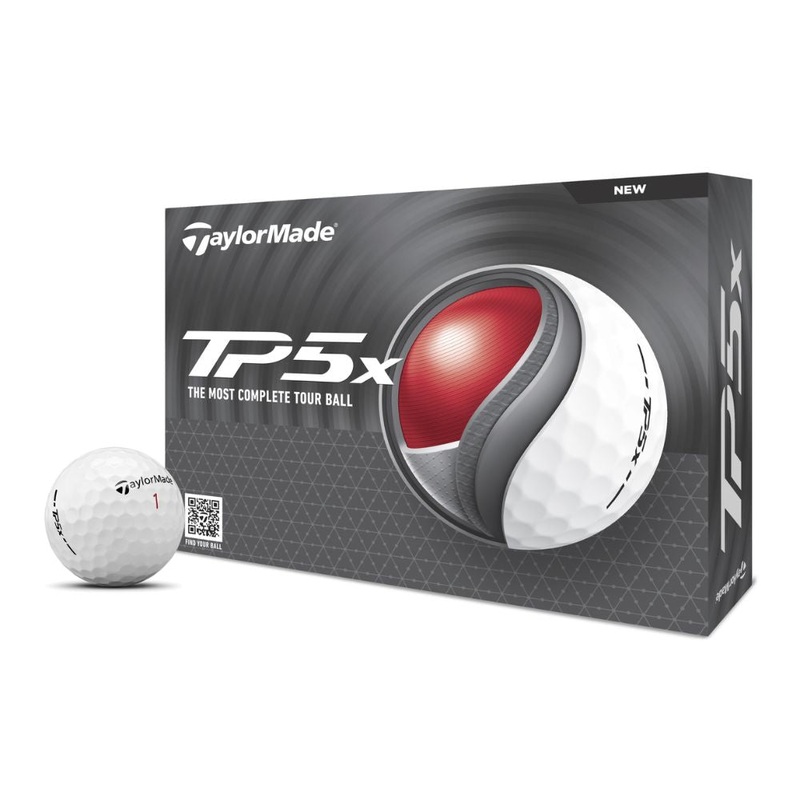 TaylorMade 2024 TP5x White Golf Balls (1 Dozen) White