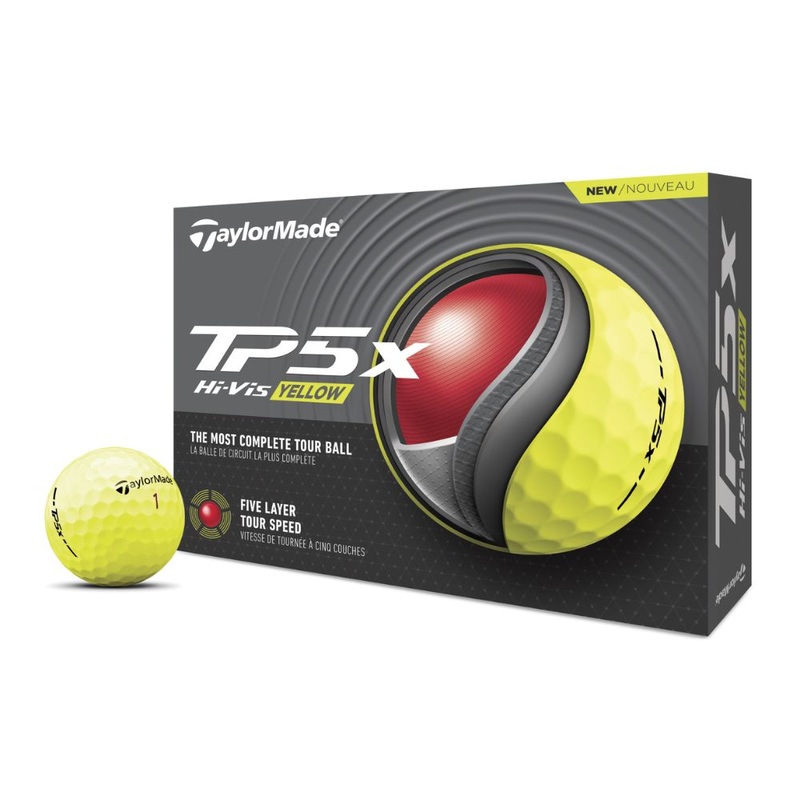 TaylorMade 2024 TP5x Yellow Golf Balls (1 Dozen) Yellow