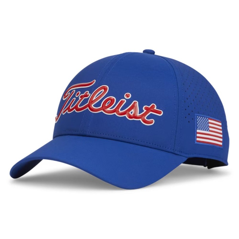 Titleist Men’s Players Tech Adjustable Golf Hat Royal/White/Red