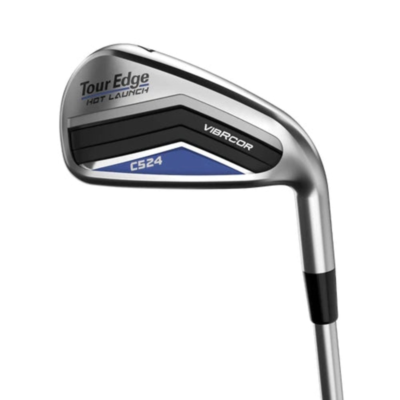 Tour Edge Men’s Hot Launch C524 Iron Set Graphite Shaft (7-Piece) 5-PW, AW Regular Right Hand
