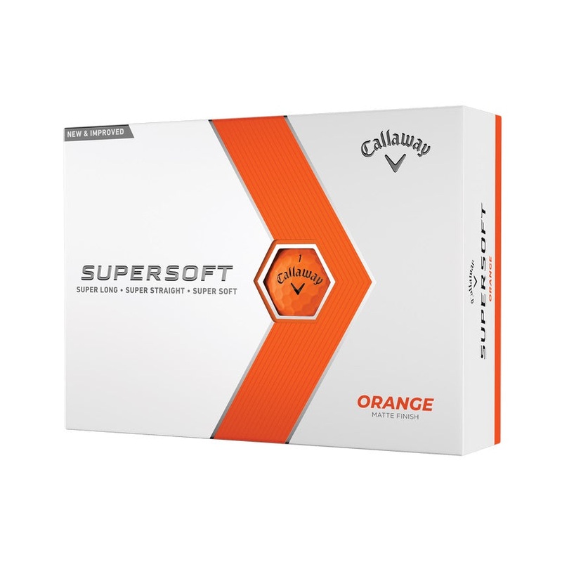 Callaway Supersoft Orange Golf Balls 2023 (1 Dozen) Orange