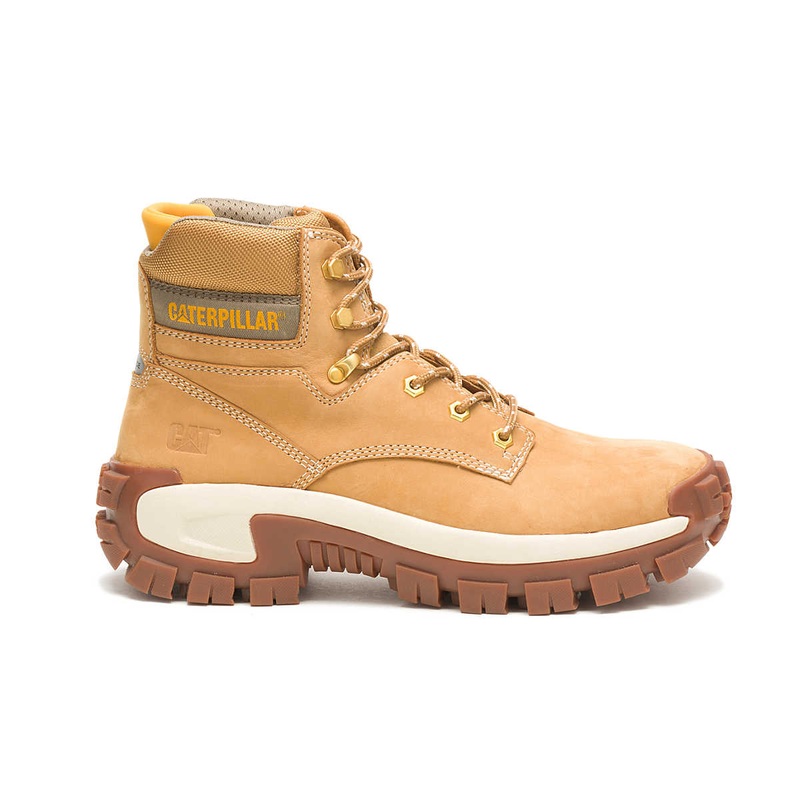 Caterpillar Men’s Invader Hi Steel Toe Boots Honey Reset 8.5 Medium