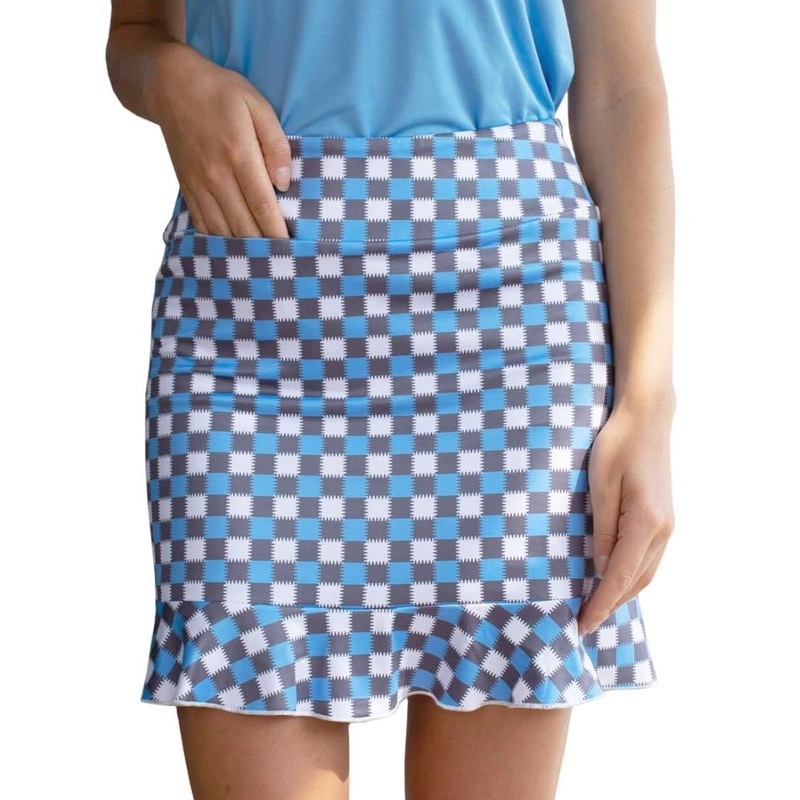 Golftini Womens The Secret Pull-On Ruffle Stretch Skort The Secret XS (16.5″)