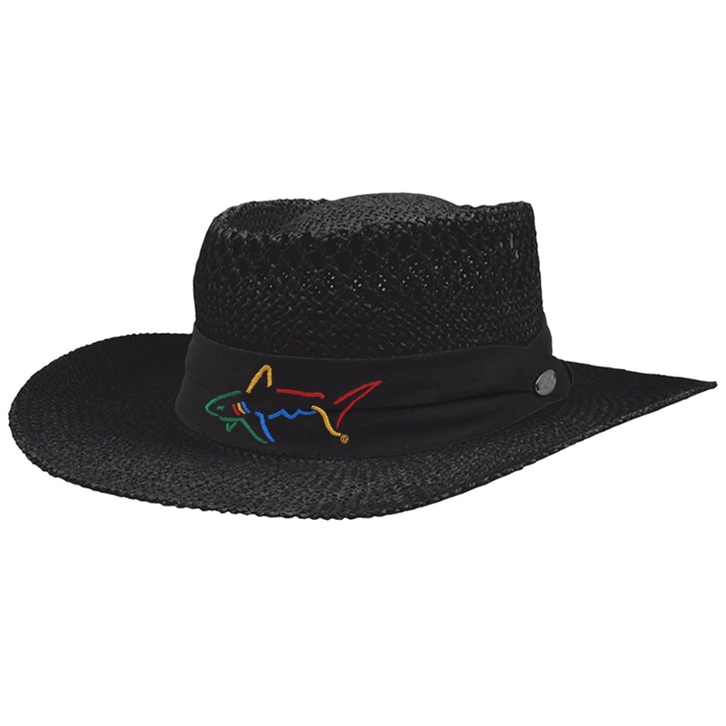 Greg Norman Signature Straw Hat Grey