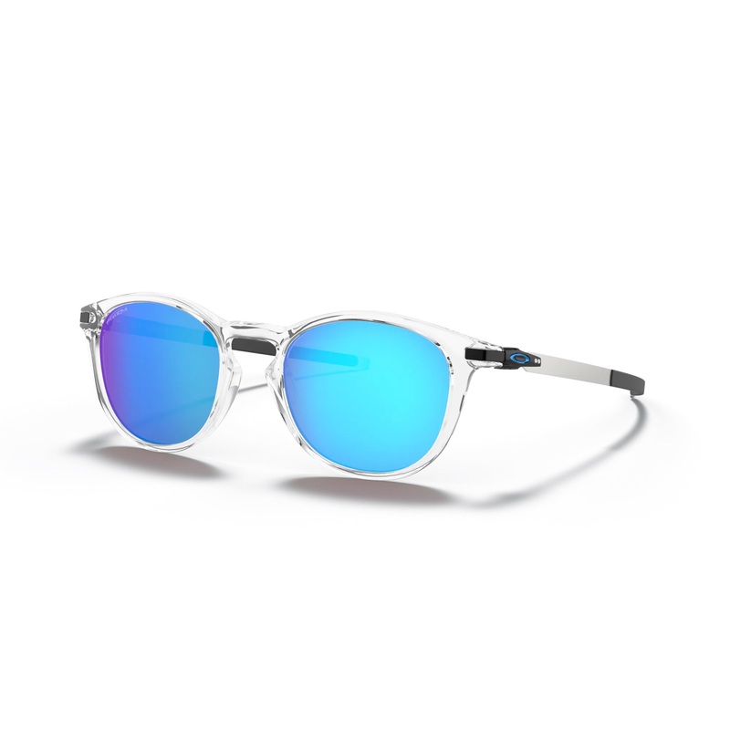 Oakley Pitchman R Sunglasses Polished Clear Prizm Sapphire