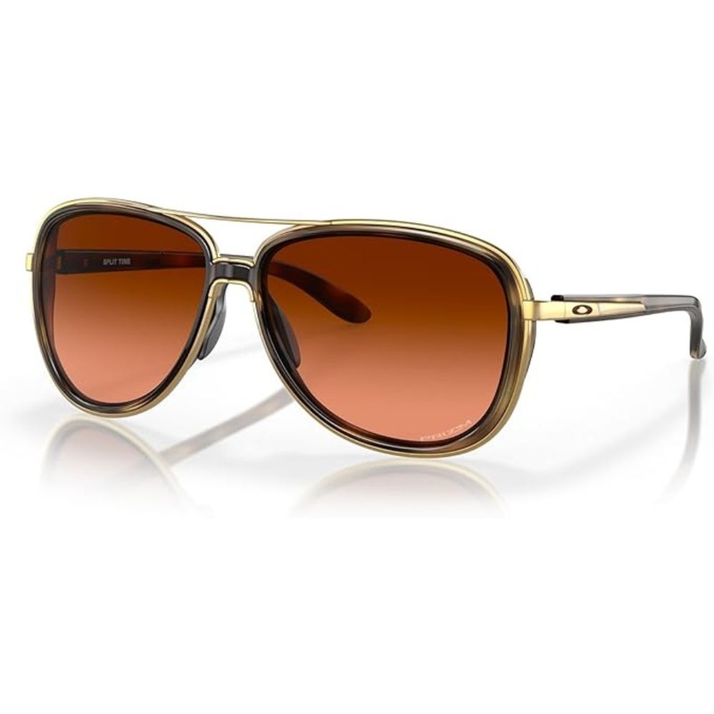 Oakley Split Time Sunglasses Brown Tortoise Prizm Brown Gradient