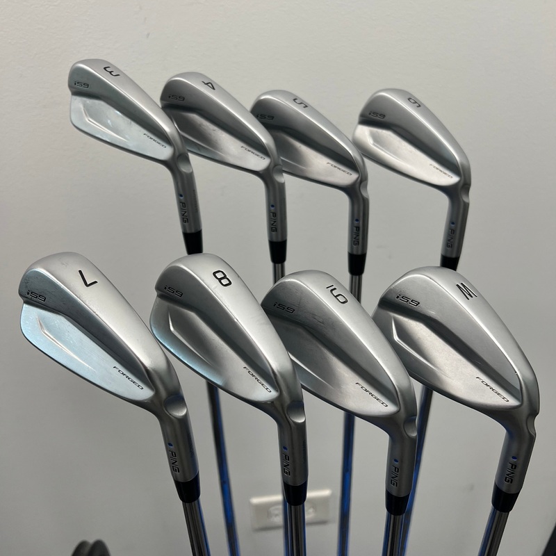 Ping i59 Iron Set 3-PW Blue Dot Dynamic Gold Tour Issue S400 Stiff Right Hand (Pre-Owned) Right Hand Dynamic Gold Tour Issue S400 3-PW