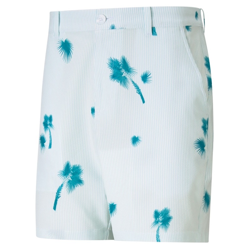 Puma Men’s Palmetto Seersucker Golf Shorts Ocean Depths 30