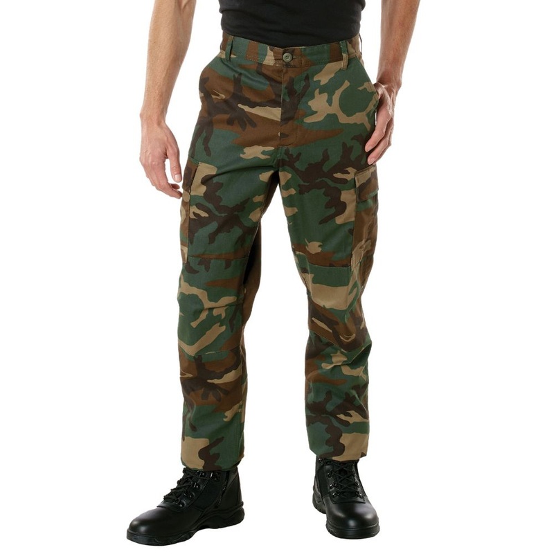 Rothco Men’s Camo Tactical BDU Pants Woodland Camo S