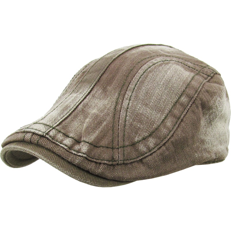 Solid Cotton Driver Cap Gatsby Newsboy Hat NAVY OSFM
