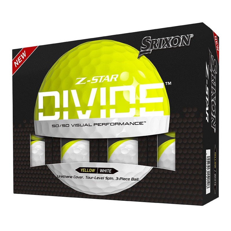 Srixon Z-Star 8 Divide Golf Balls (1 Dozen) 2024 White/Tour Yellow