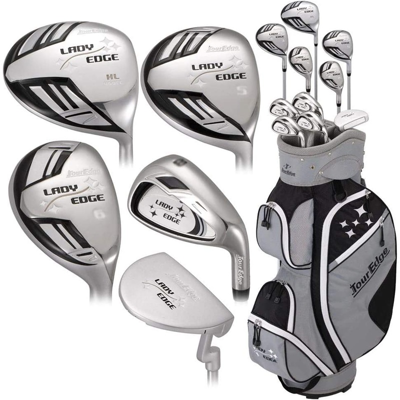 Tour Edge Lady Edge Complete Set Womens Right Hand – Black Black/White Right Hand