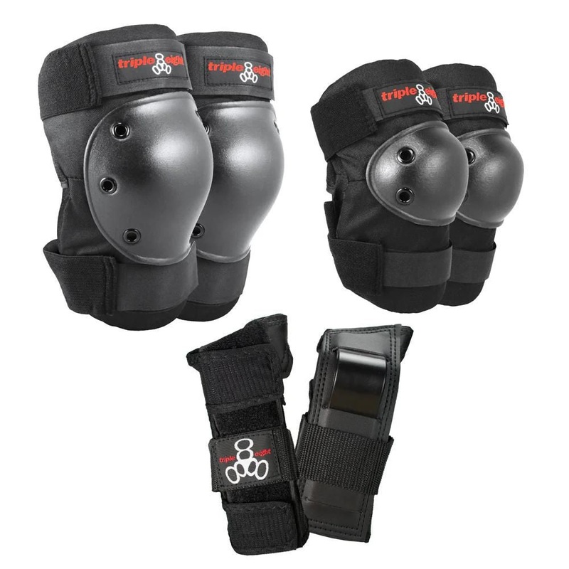 Triple Eight Saver Series Pads – 3 Pack – Juniors – Black Black JR