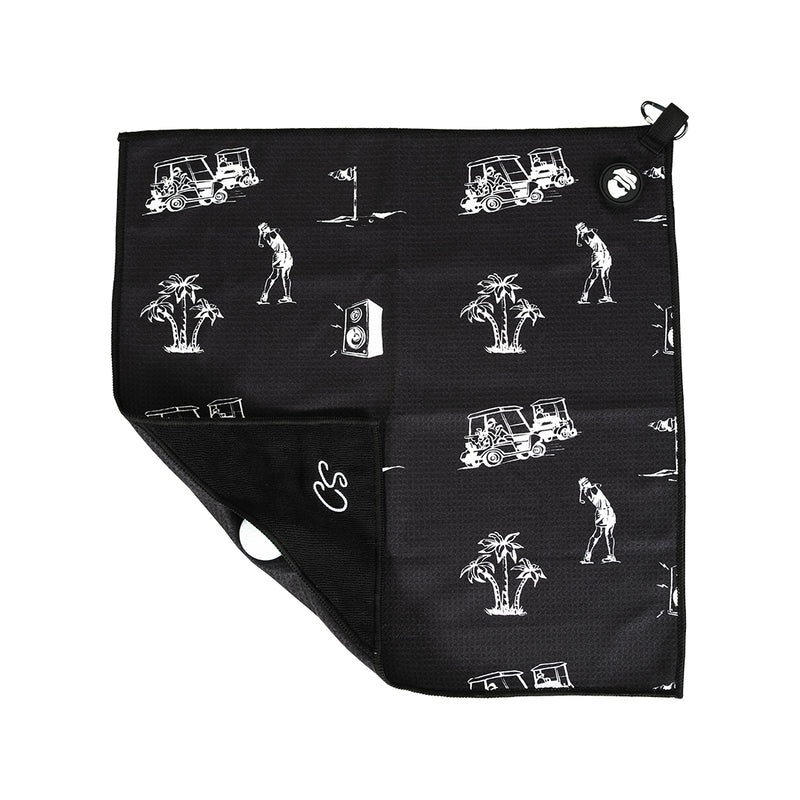 Caddy Splash Golf Pocket Mag Towel Black
