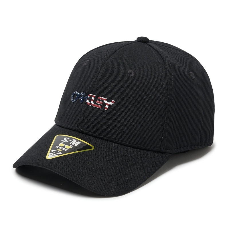Oakley Men’s 6 Panel Stretch Metallic Hat 2022 Blackout S/M