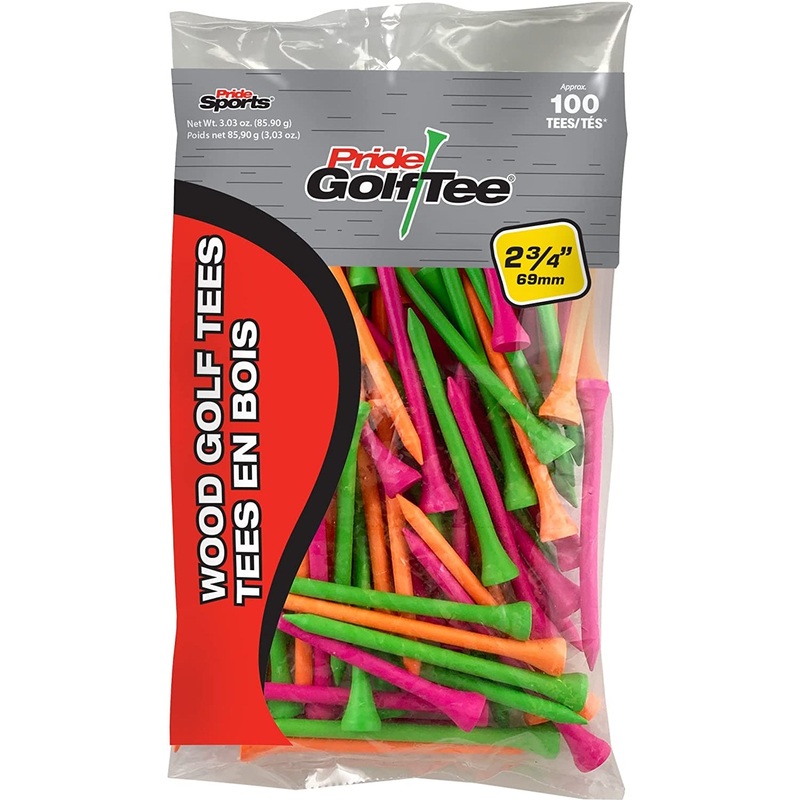 Pride Golf Tee, 2-3/4 inch Deluxe Tee Neon