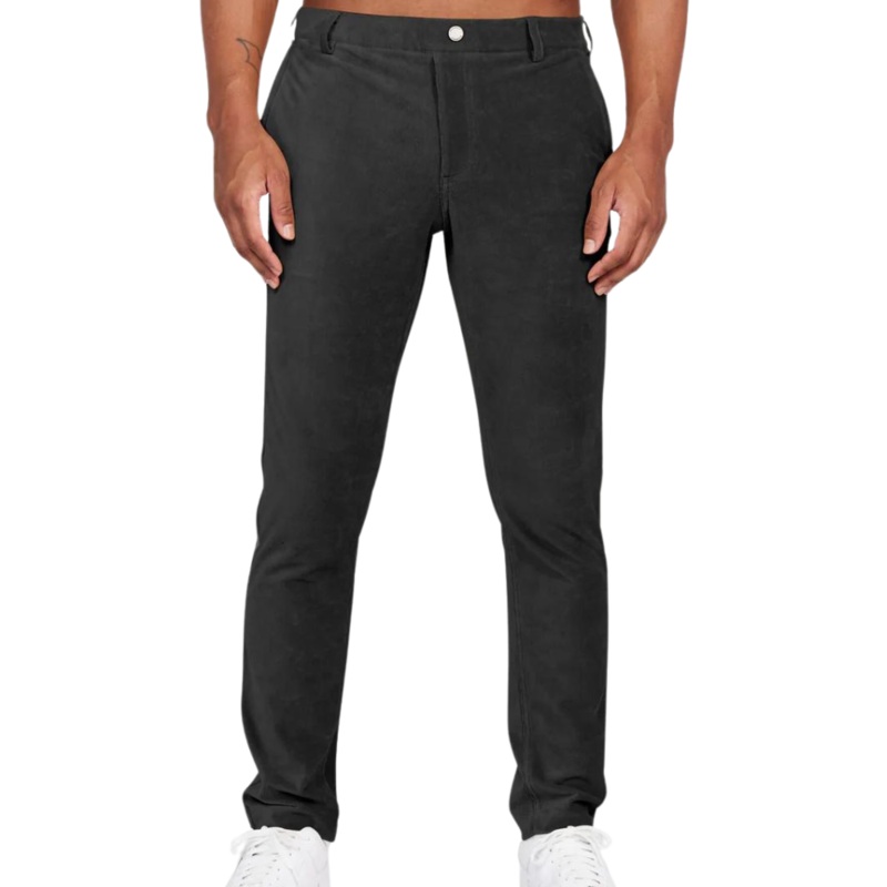 Redvanly Men’s Collins Pull-On Corduroy Trouser Tuxedo XL