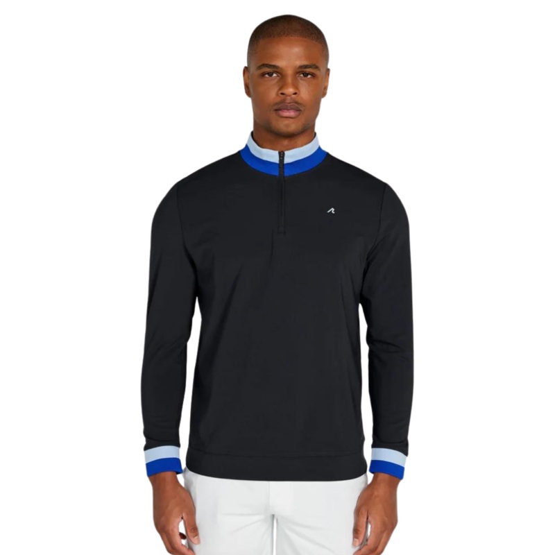 Redvanly Men’s Dunham Quarter Zip Tuxedo L