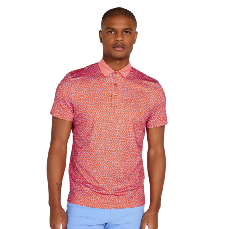 Redvanly Men’s Windsor Golf Polo Vermilion Multi L