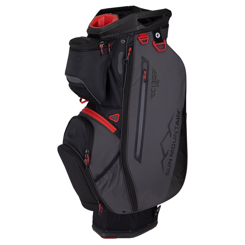 Sun Mountain C-130 Sync 14-Way Cart Golf Bag 2025 Steel/Raptor