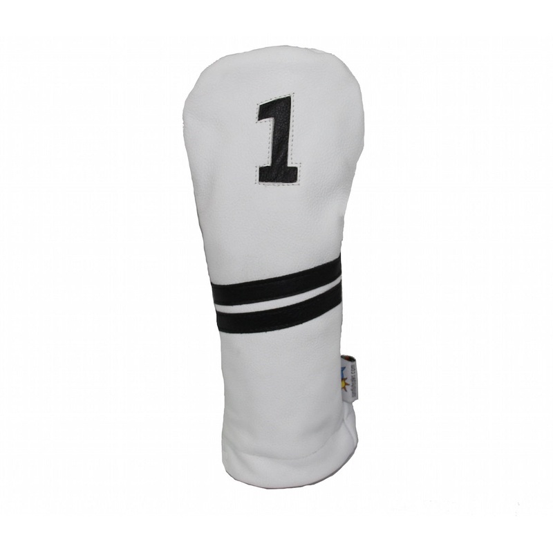 Sunfish Leather Driver Headcovers Blue/White