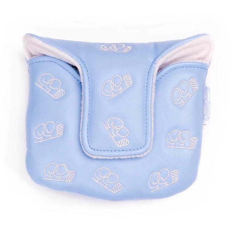 Good Good RealGoodMallet Putter Headcover Light Blue/White Mallet Putter