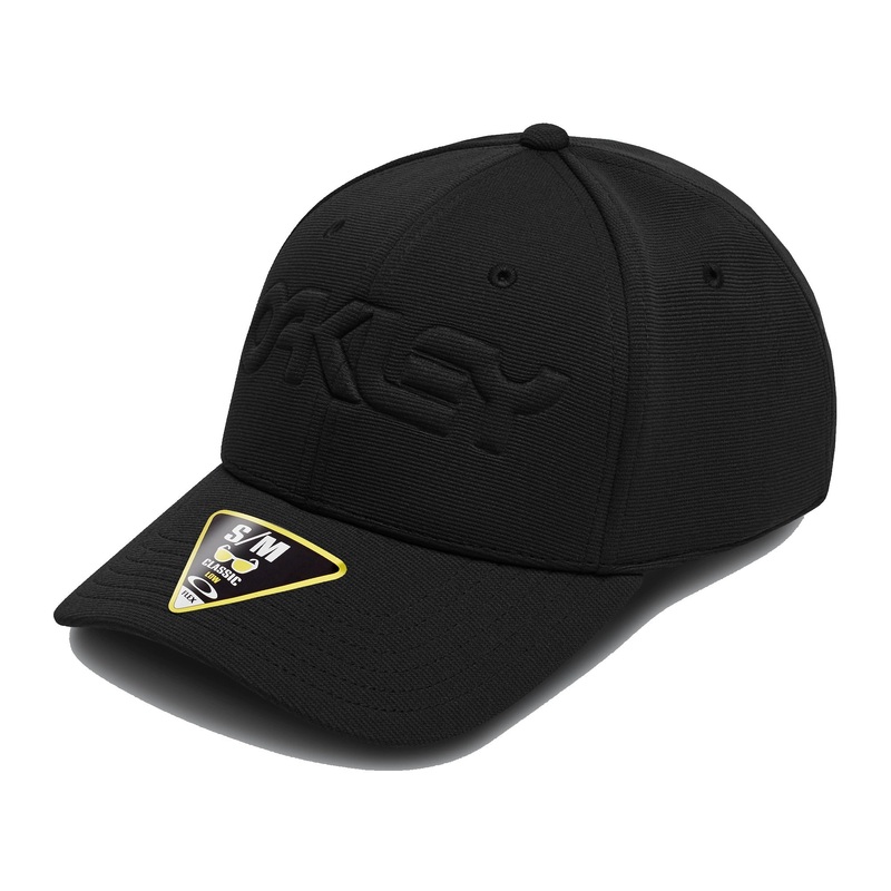 Oakley Men’s 6 Panel Stretch Hat Blackout S/M