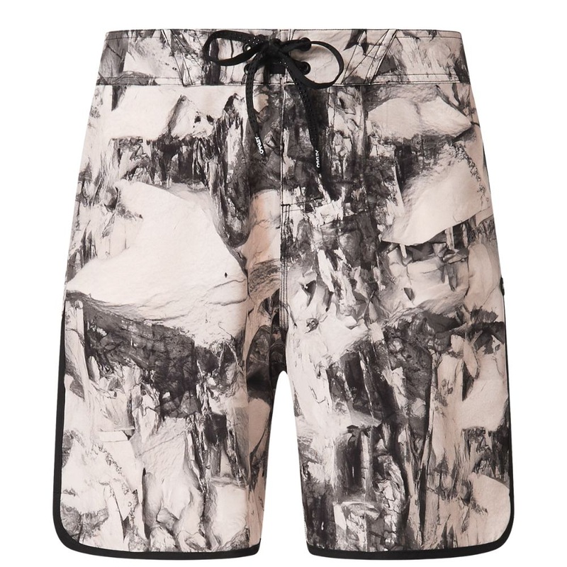 Oakley Men’s Session Rc 19″ Boardshorts Rocks Print Black 32