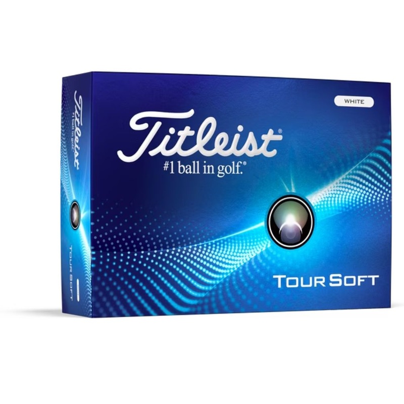 Titleist 2024 Tour Soft White Golf Balls (1 Dozen) White
