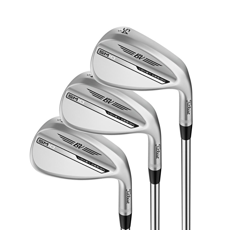 Titleist Vokey SM10 Tour Chrome Wedge Steel Shaft – 3 Pack Right Hand 52.08 F, 56.10 S, 60.10 S